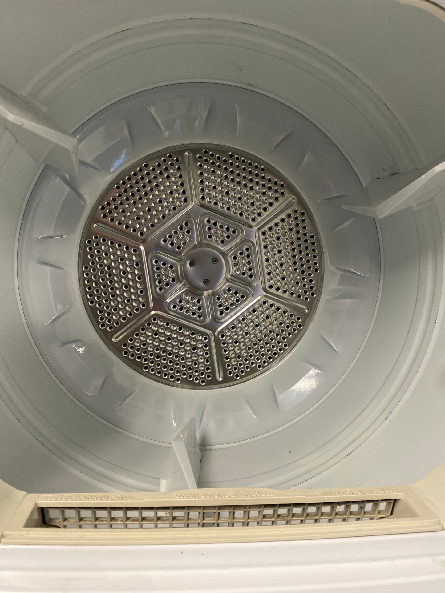 GE 27” Washer & Natural Gas Dryer Stacked Laundry Center