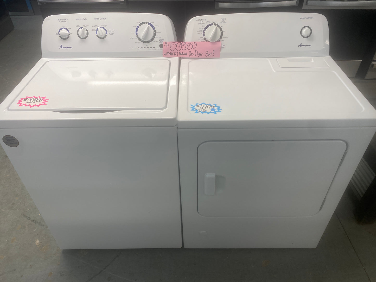 Amana Washer & 6.5 cu. ft. Electric Dryer Set