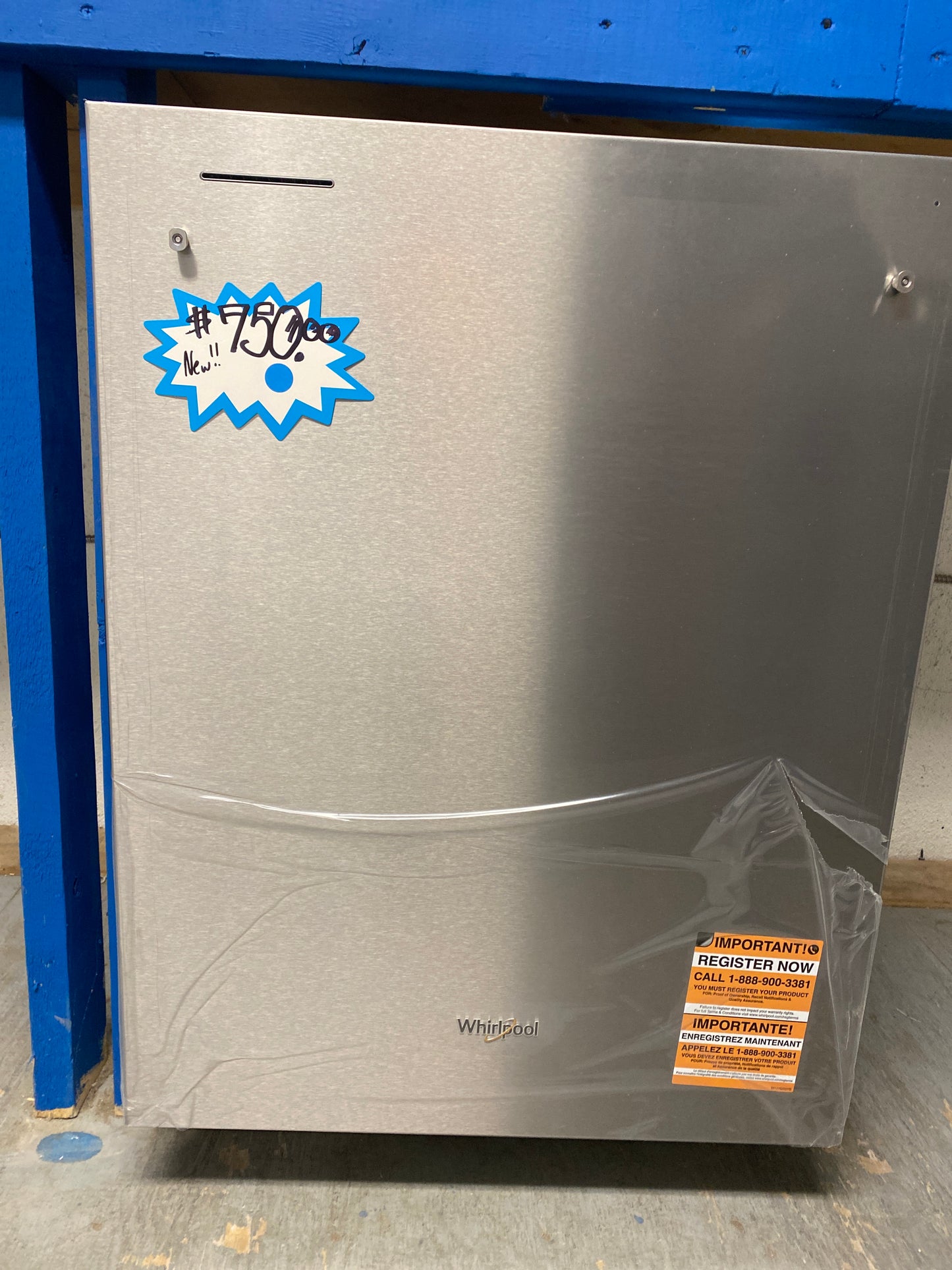 New!!! Whirlpool 24” Top Control stainless steel Dishwasher