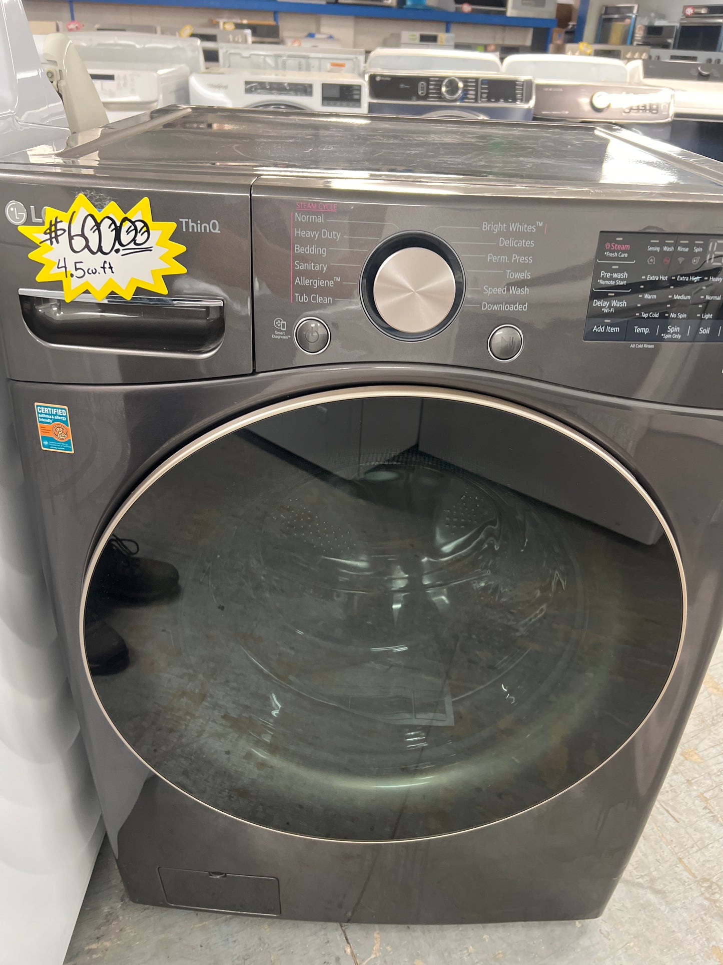 LG Front Load Washer 4.5 cu. ft.