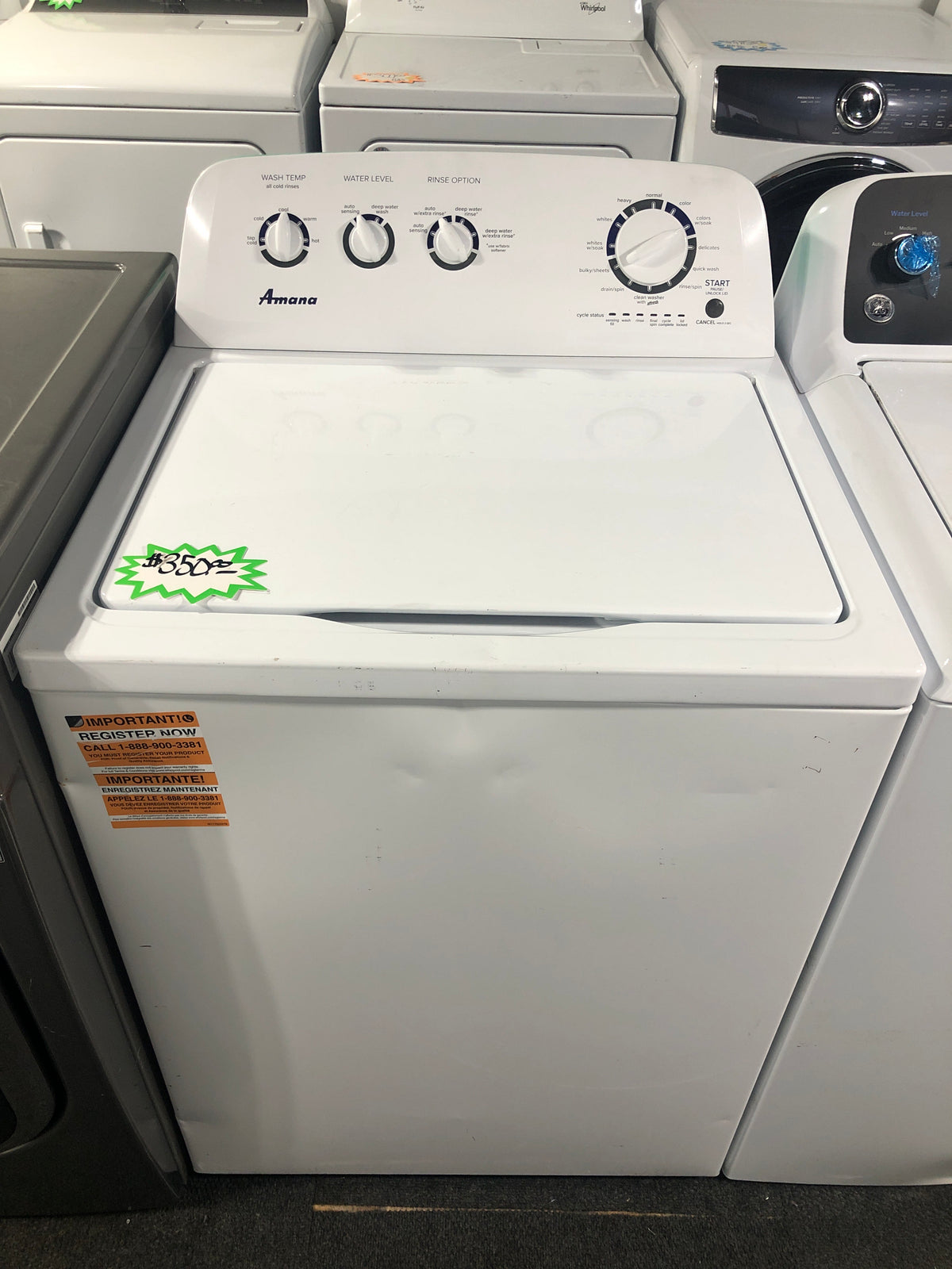 Amana Top Load Washer