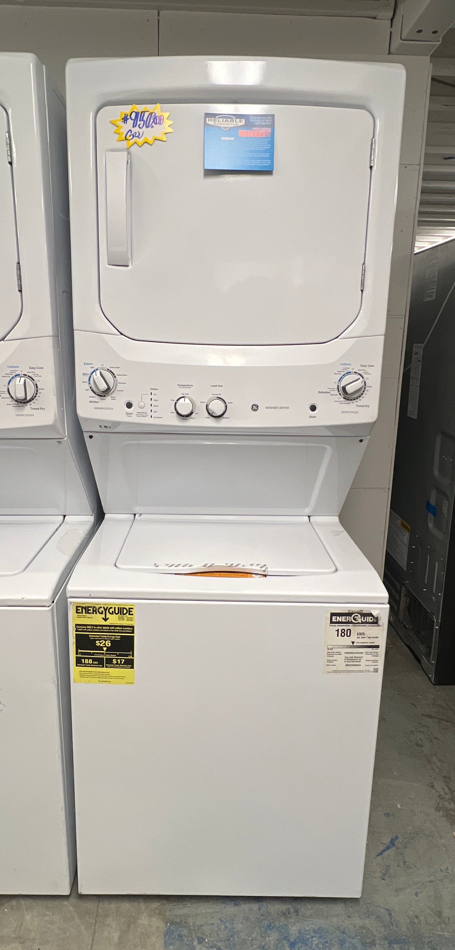 GE Gas Stack Washer Dryer