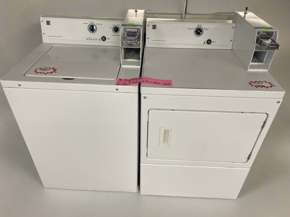 Kenmore Coin Operated Top-Load Washer & Electric Dryer Set