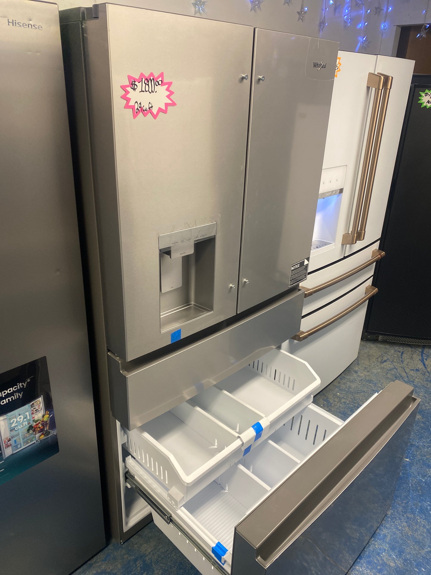 Whirlpool 29.0 cu. ft. 4-Door Stainless Steel Refrigerator