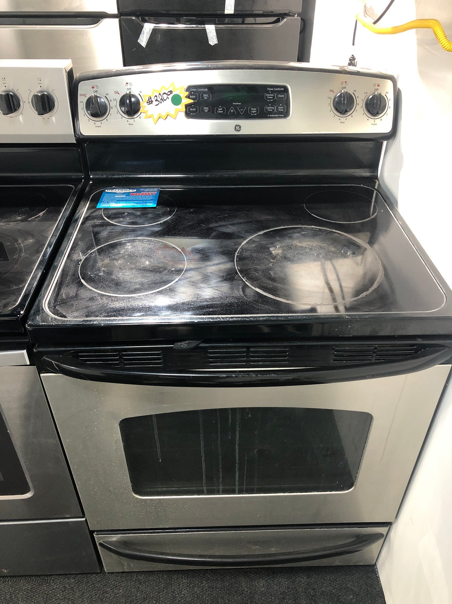 GE 4 Burner Glass Top Range