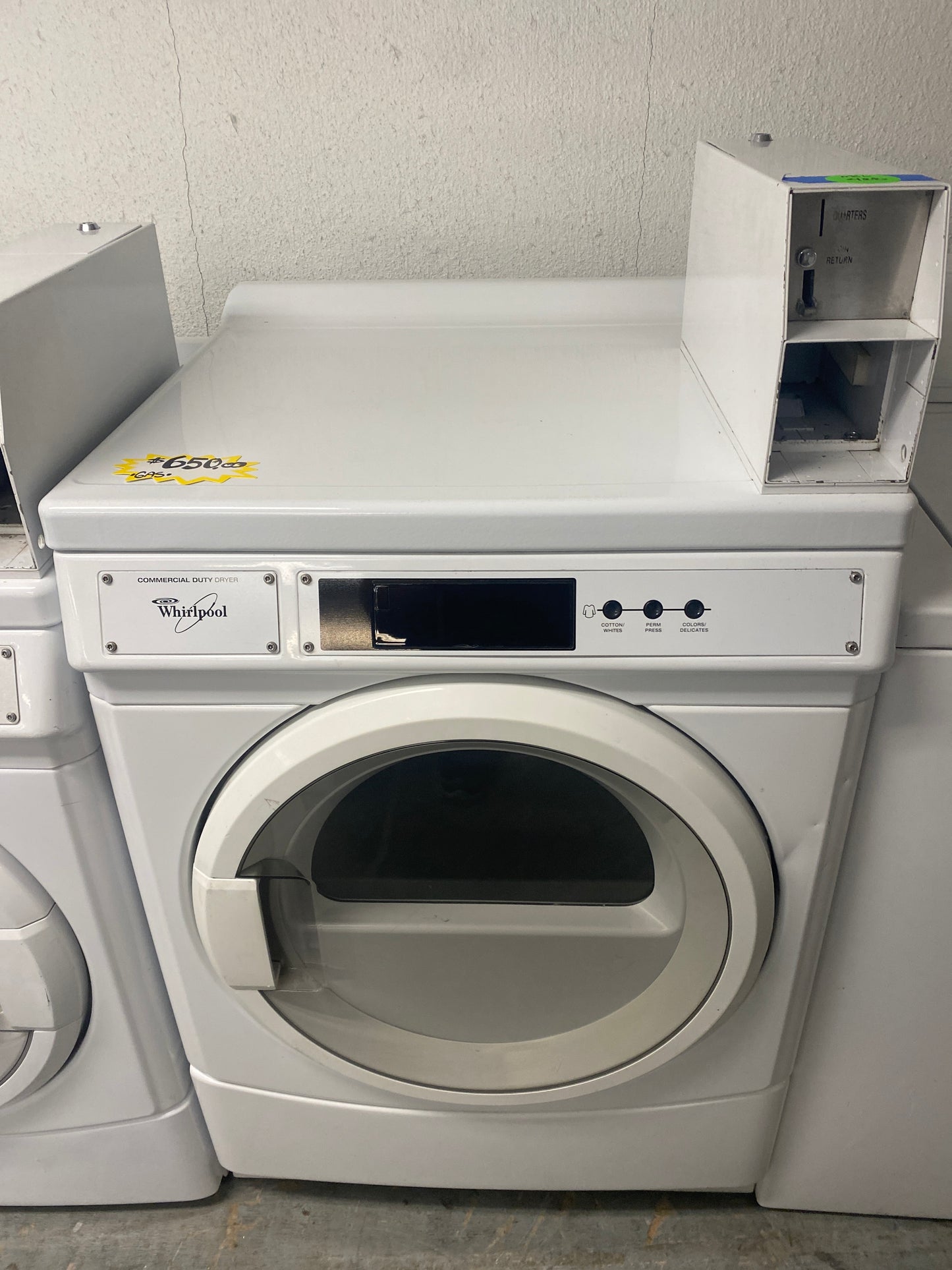 Whirlpool Coin Operated Front Load Natural Gas Dryer