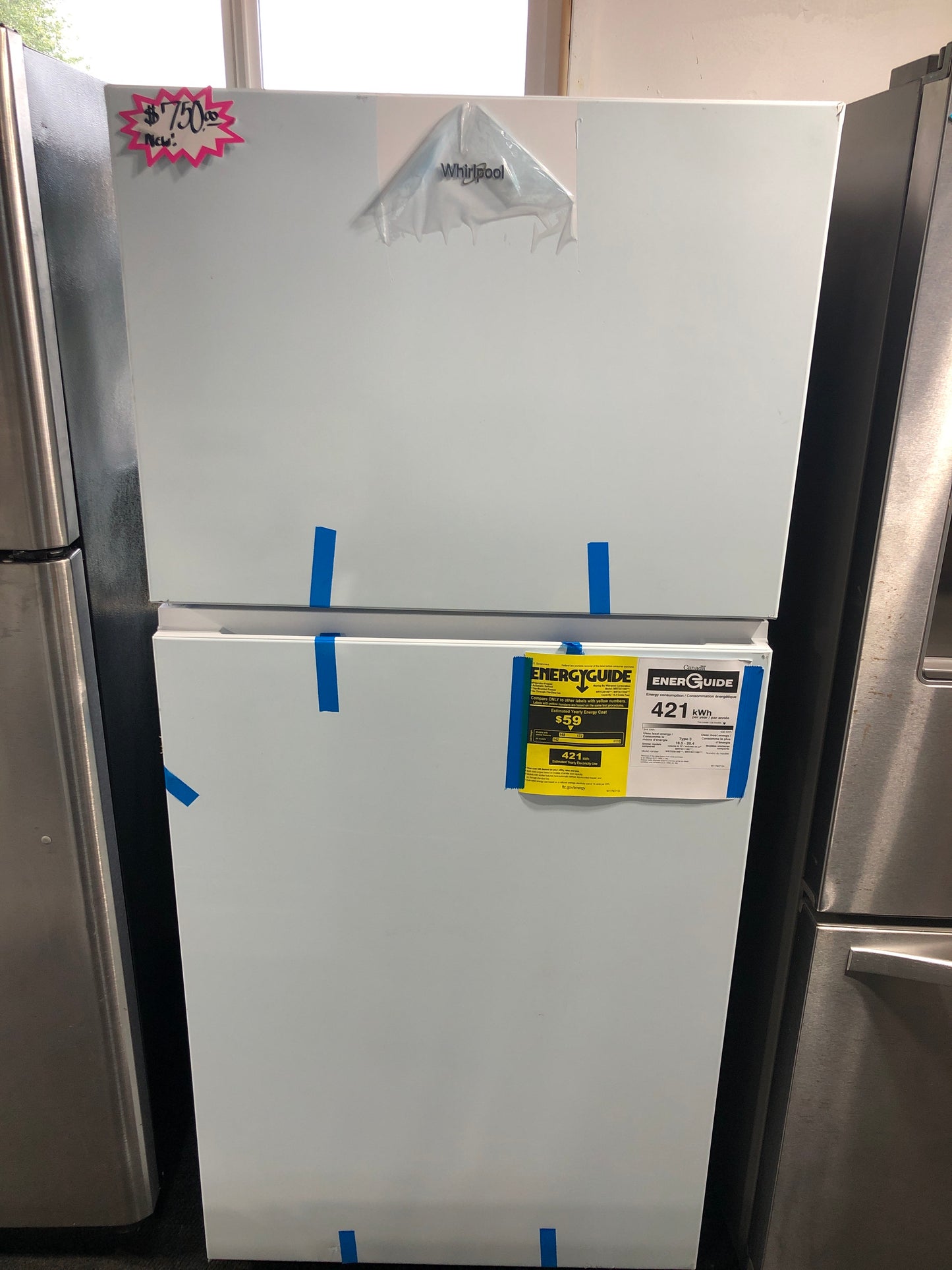 19.3 Cu. Ft. Whirlpool Box Fridge