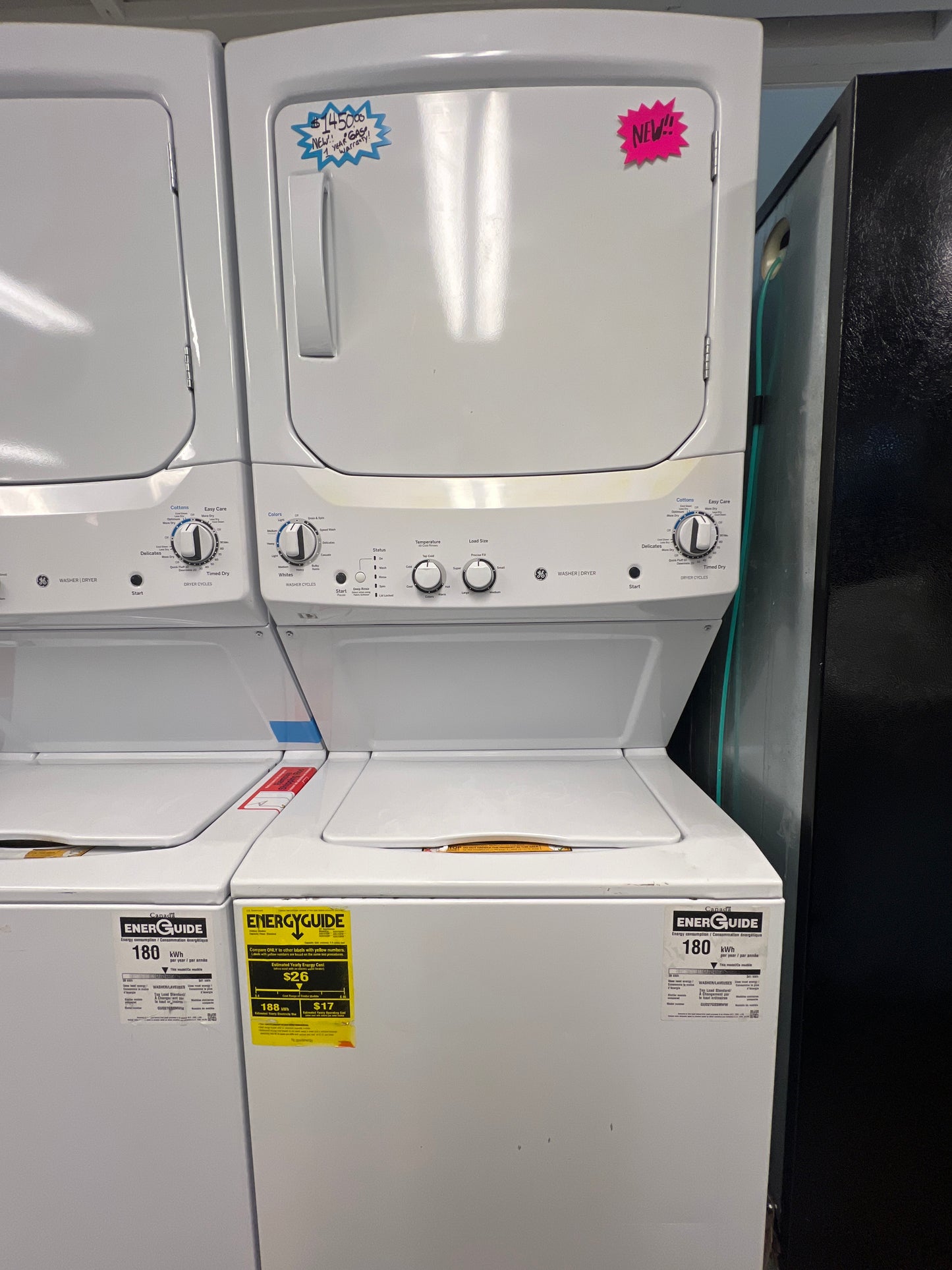 NEW!! Gas Washer Dryer Stack