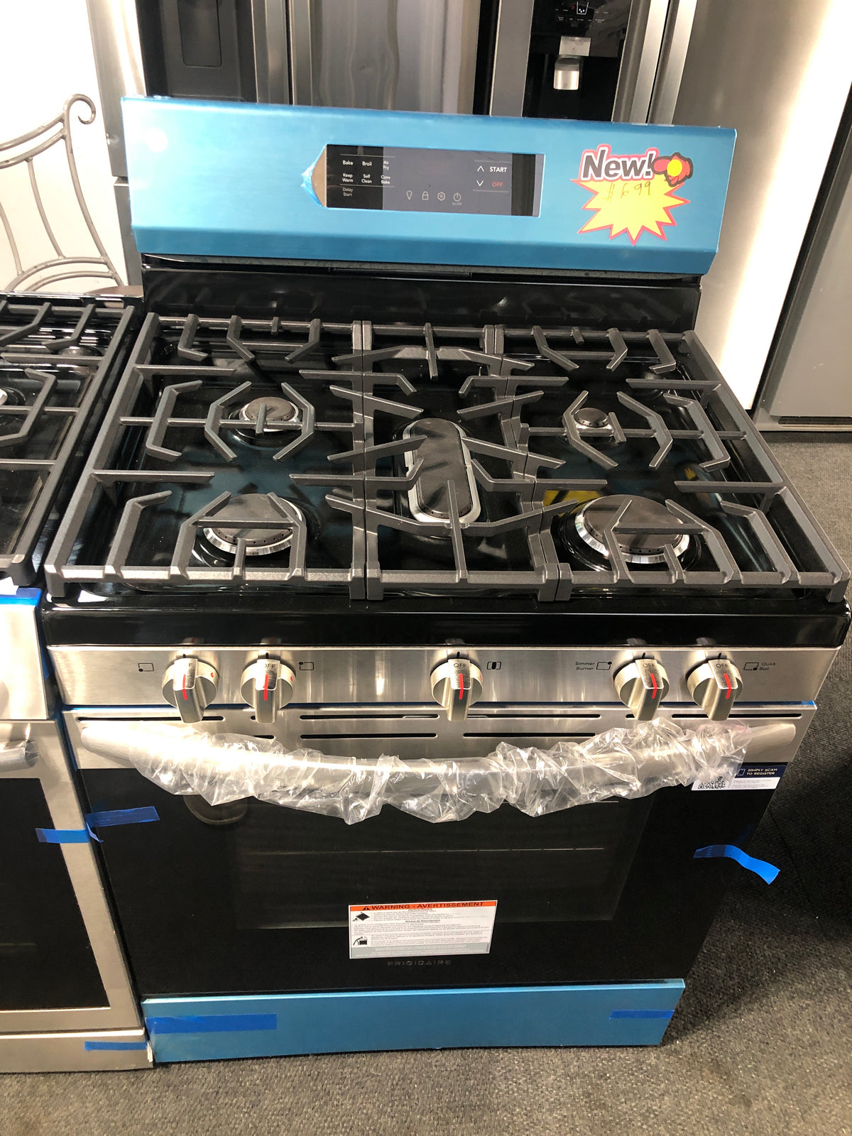 New! 5 Burner Frigidaire Gas Range