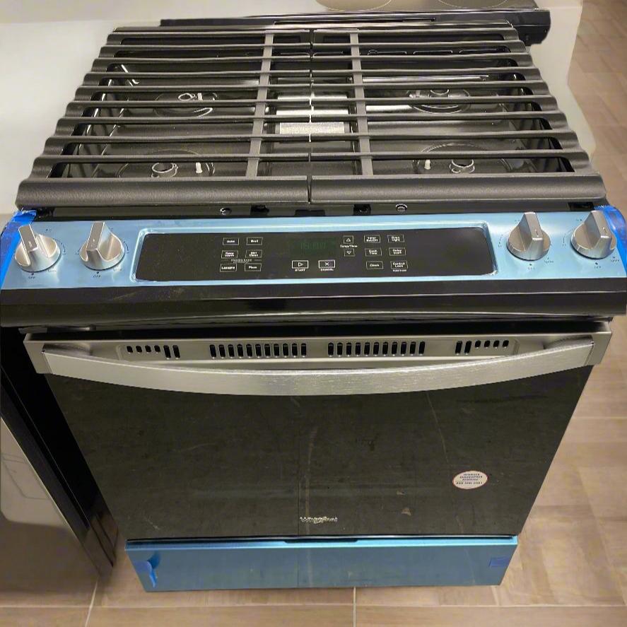 NEW!!! Whirlpool 5.0 cu. ft. Natural Gas Slide-In Range