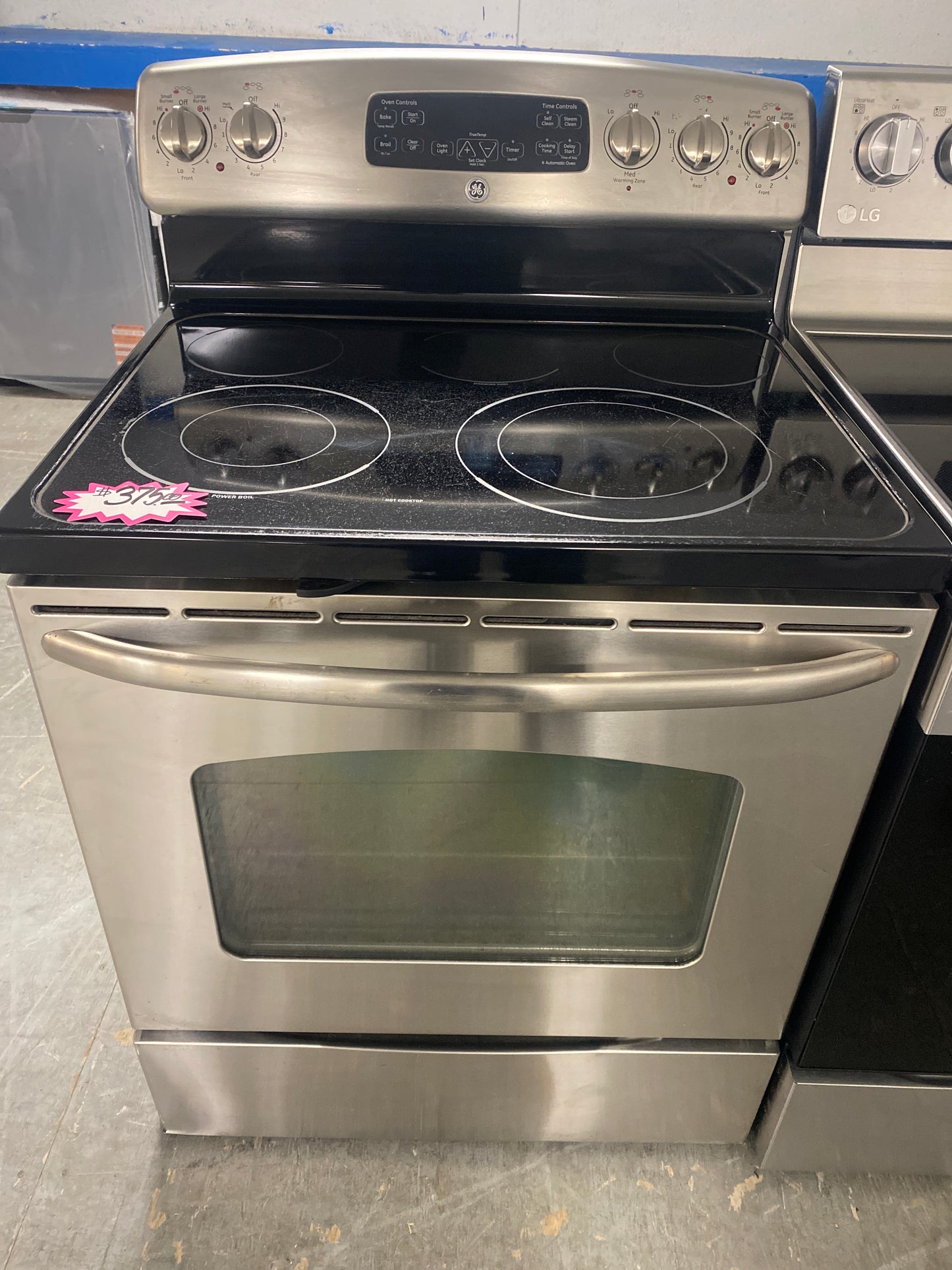 GE 5-Burner Glass Top Electric Range