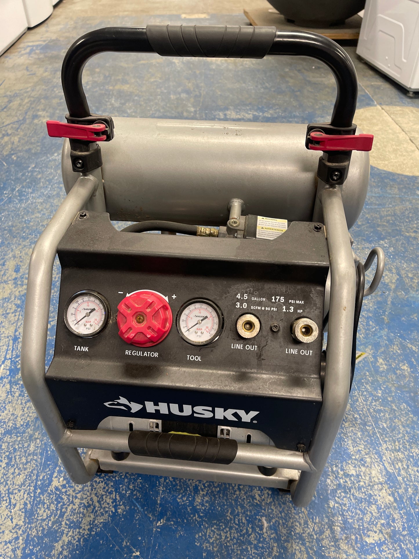 Husky 4.5 Gallon Electric Silent Air Compressor
