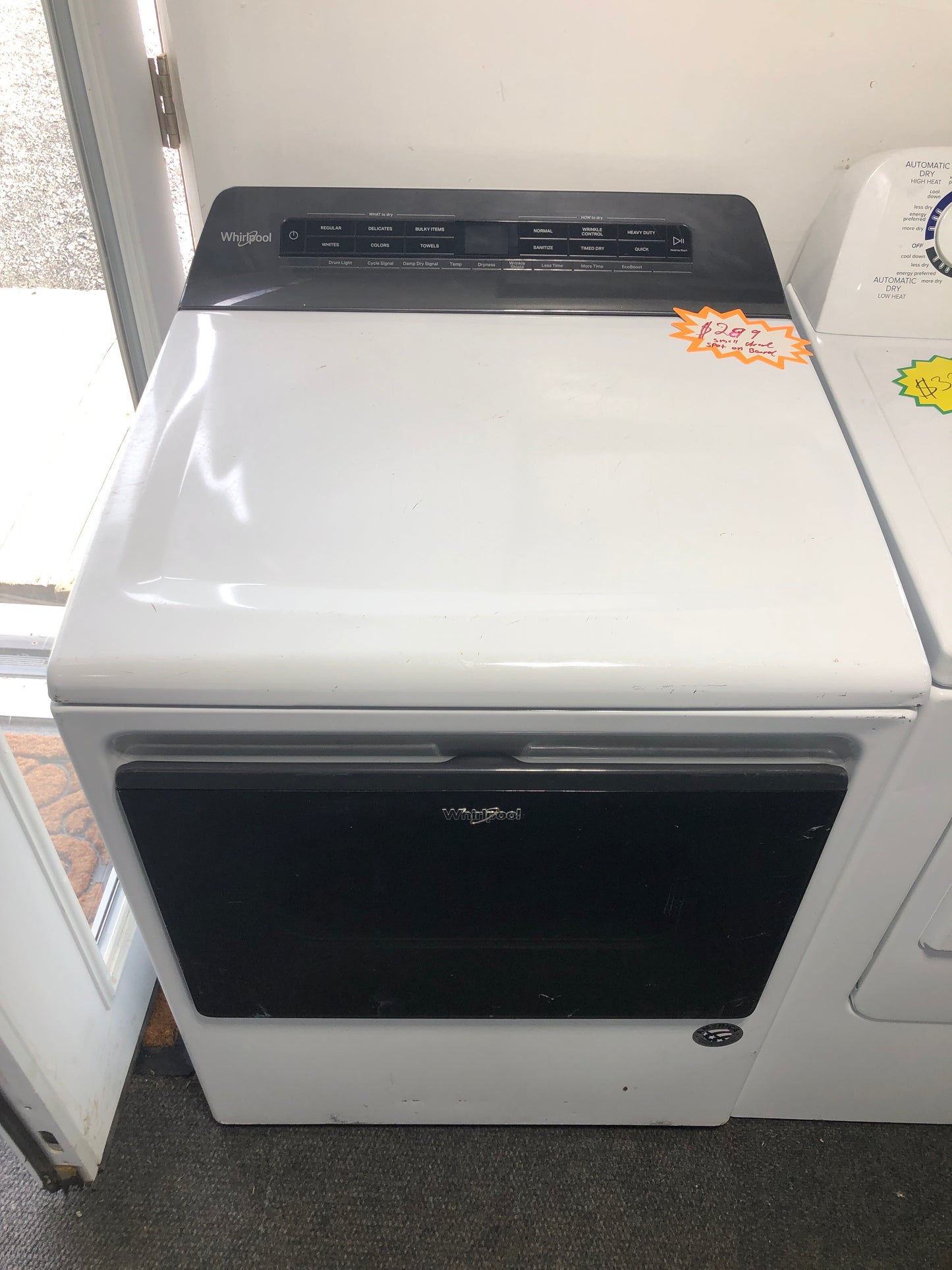 Whirlpool electric dryer