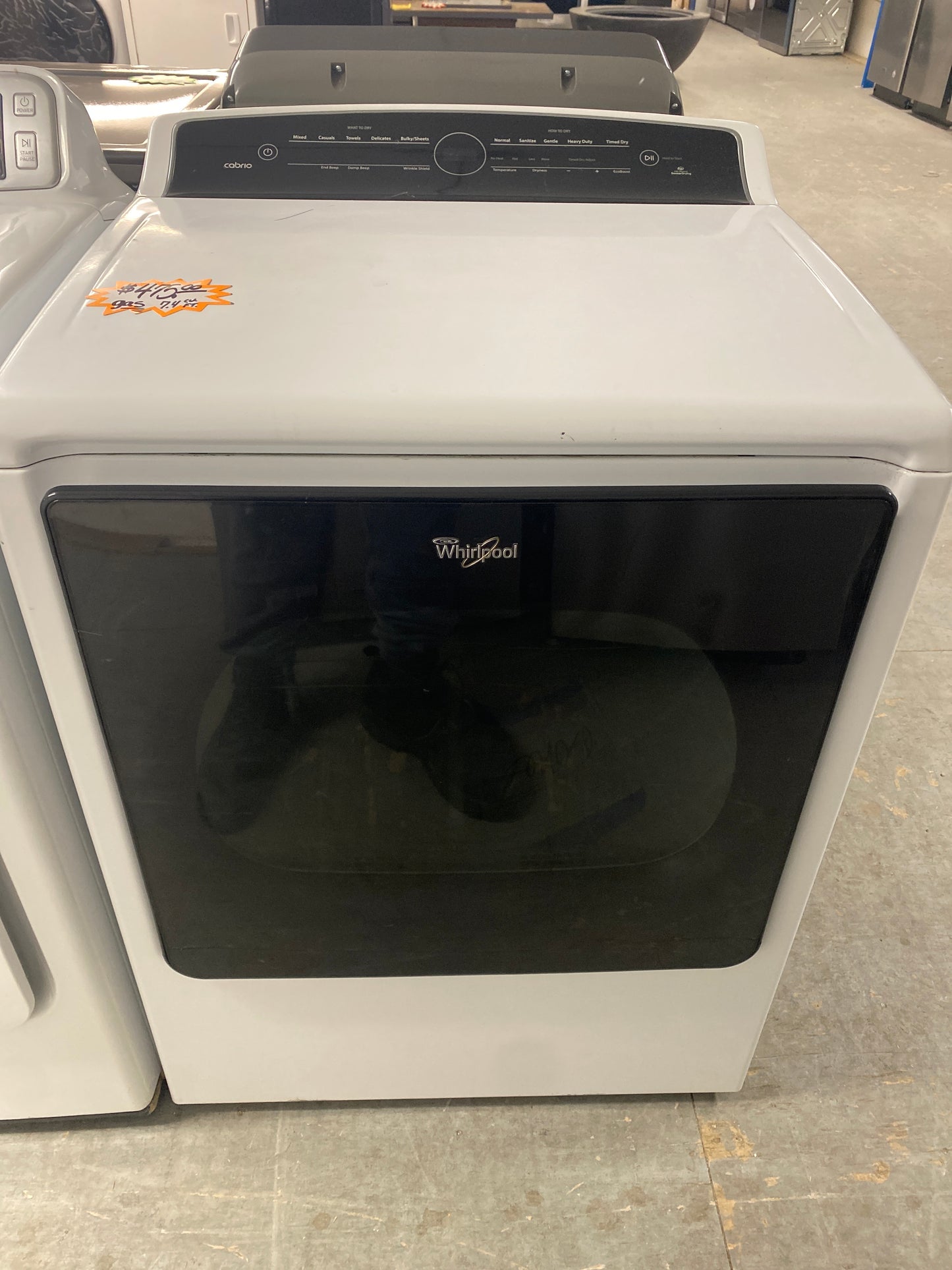 Whirlpool 7.4 cu. ft. capacity Natural Gas Dryer