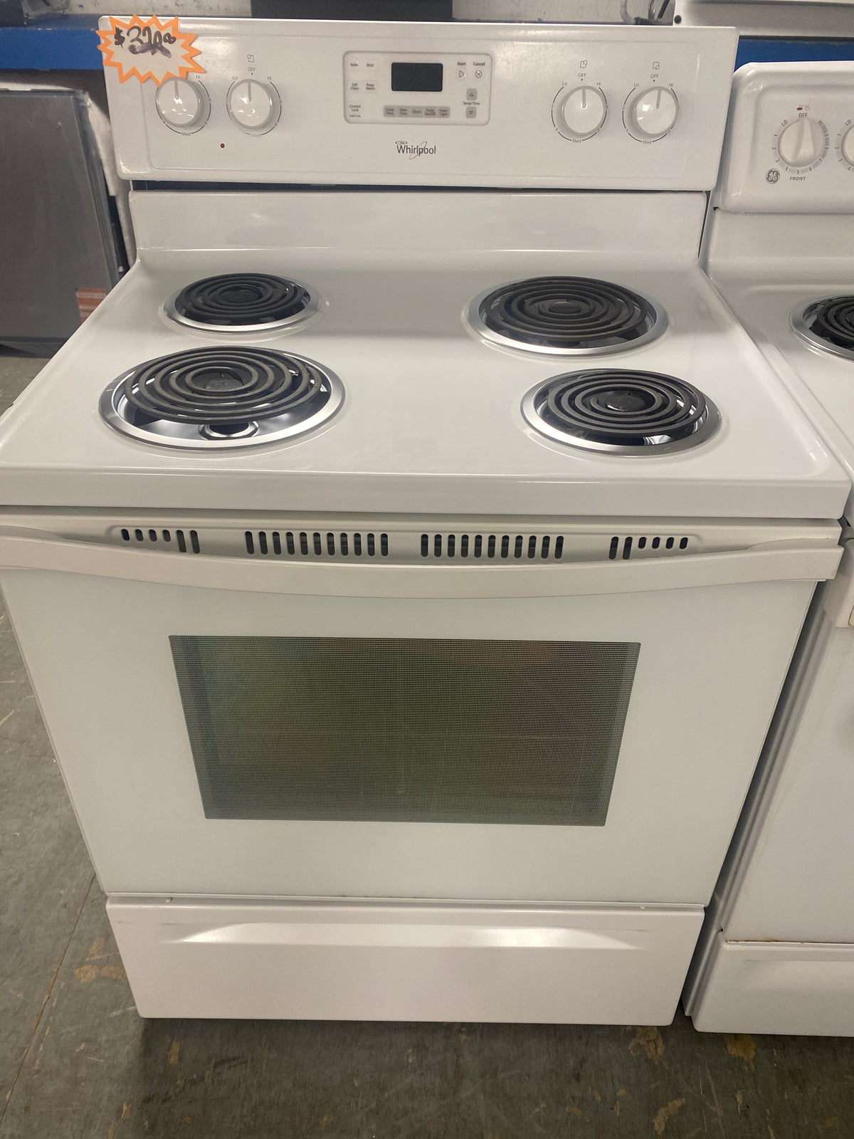 Whirlpool 4-Burner Coil Top Electric Range