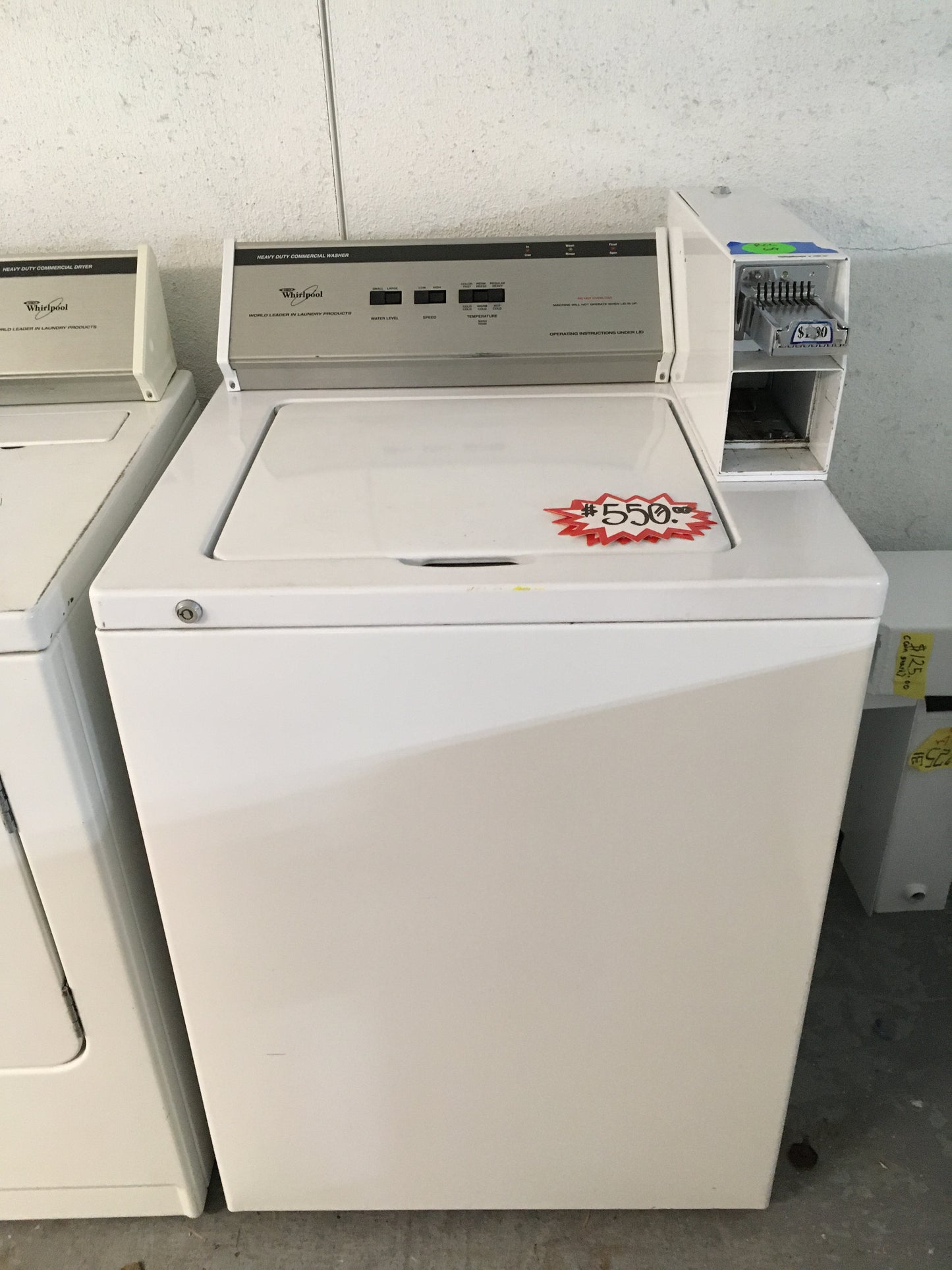 Whirlpool Coin Op Top Load Washer