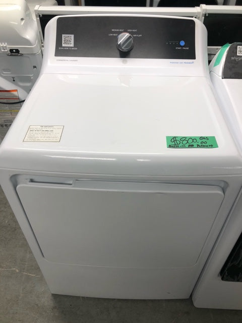 GE Commercial Gas Dryer w/ Built-In Coinless Payment System.