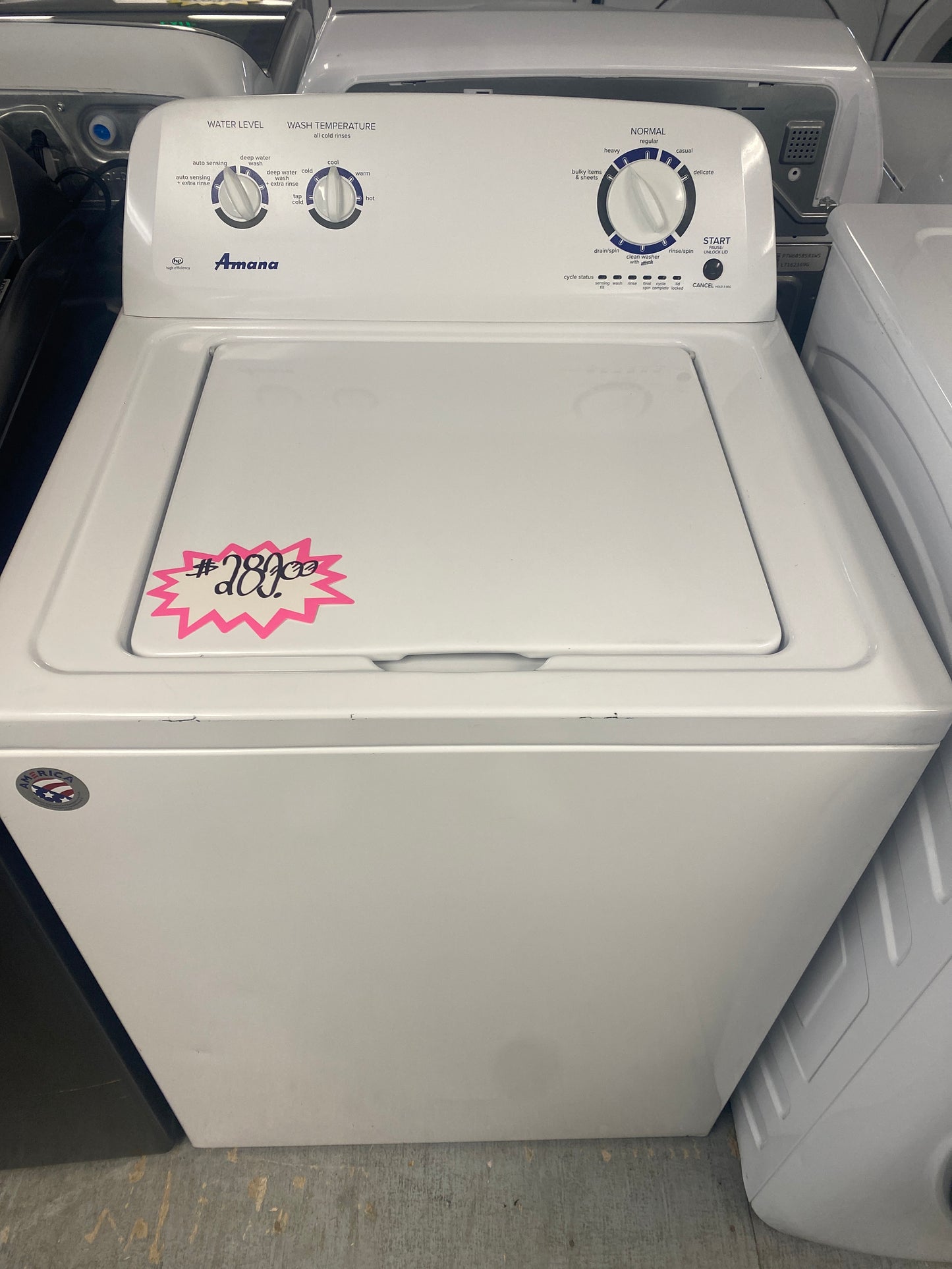 Amana Top Loading Washer