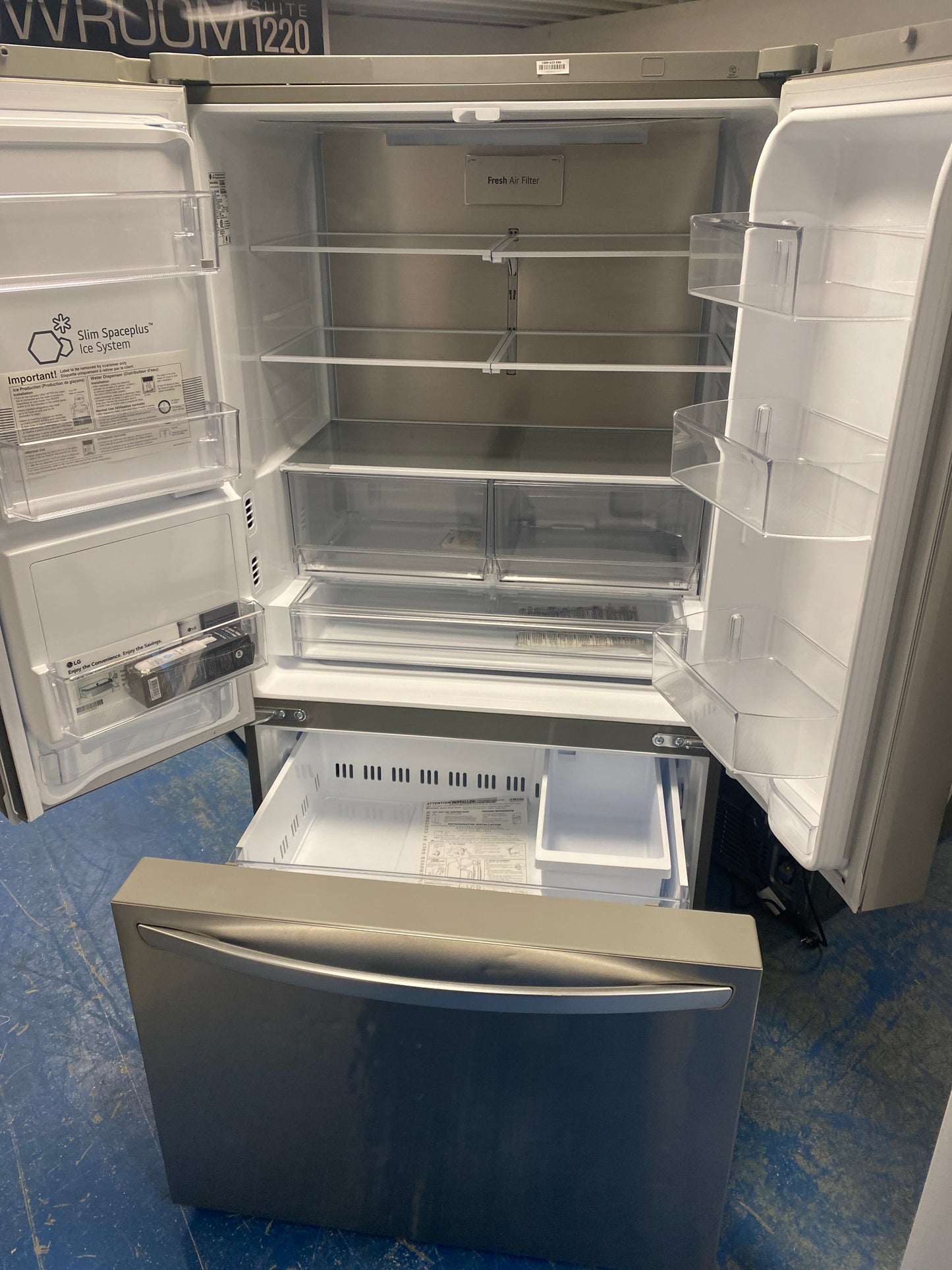 LG 36” wide French-Door Stainless Steel Refrigerator