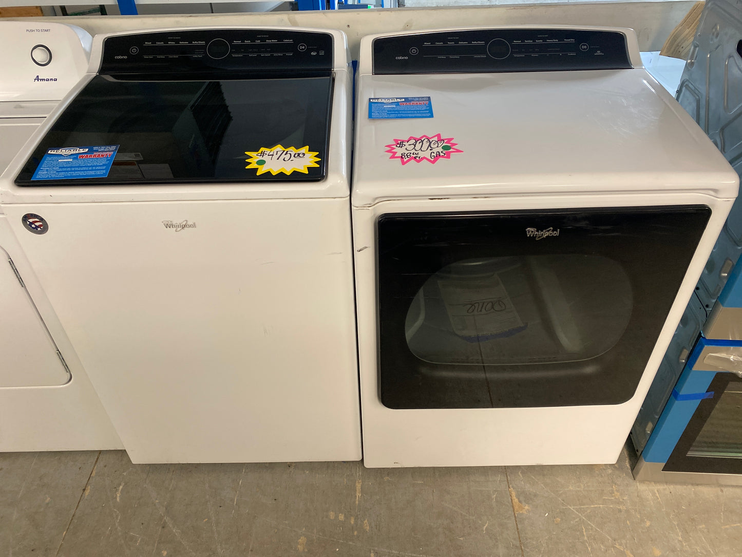 Whirlpool Cabrio Top Load Washer & 8.8 cu. ft. Natural Gas Dryer Set