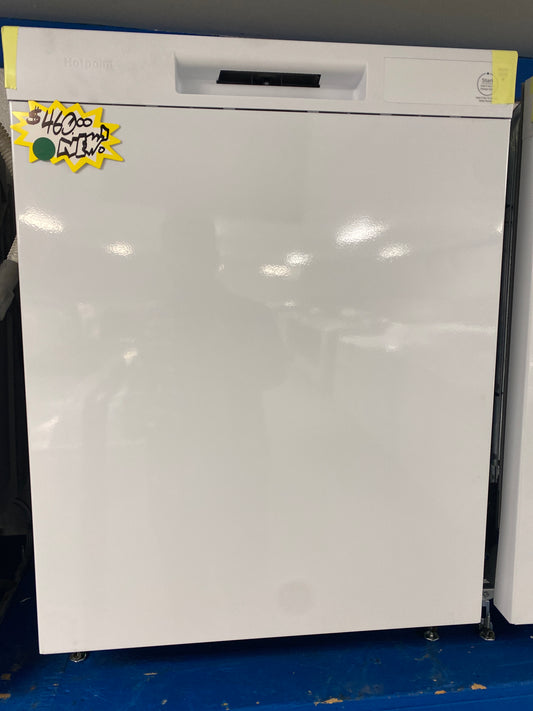NEW!! Hotpoint 24” Front-Control White Dishwasher