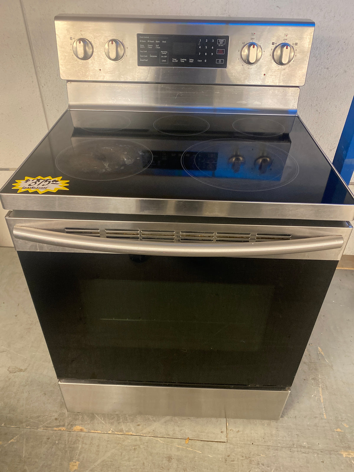 Samsung Stainless Steel 5-Burner Glass Top Convection Electric Range