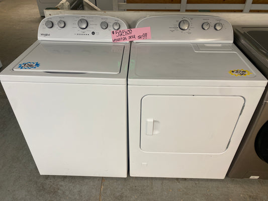 Whirlpool Top Load High Efficiency Washer & 7.0 cu.ft. Electric Dryer Set