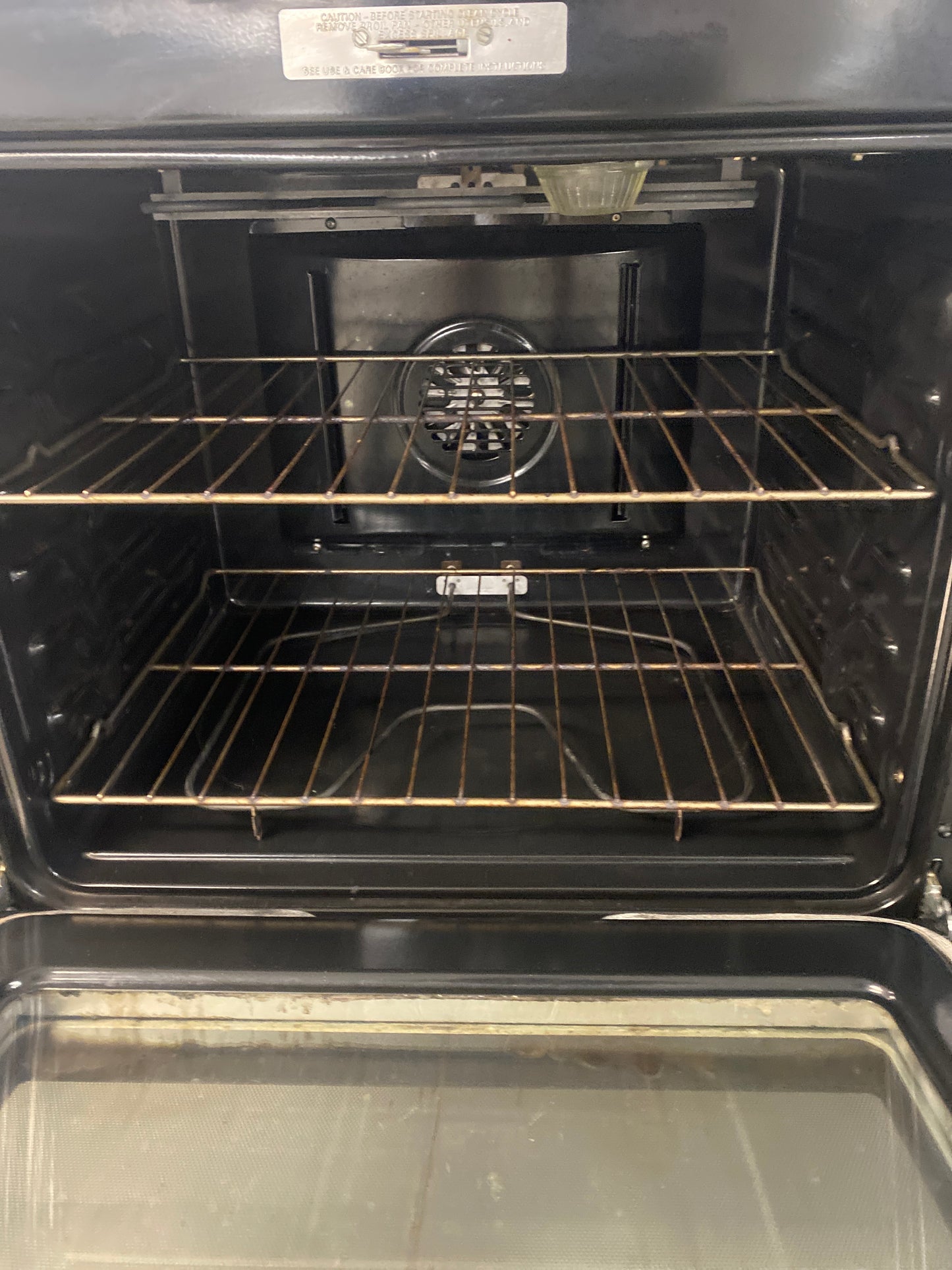 GE 5 Burner Glass Top Electric Convection Range
