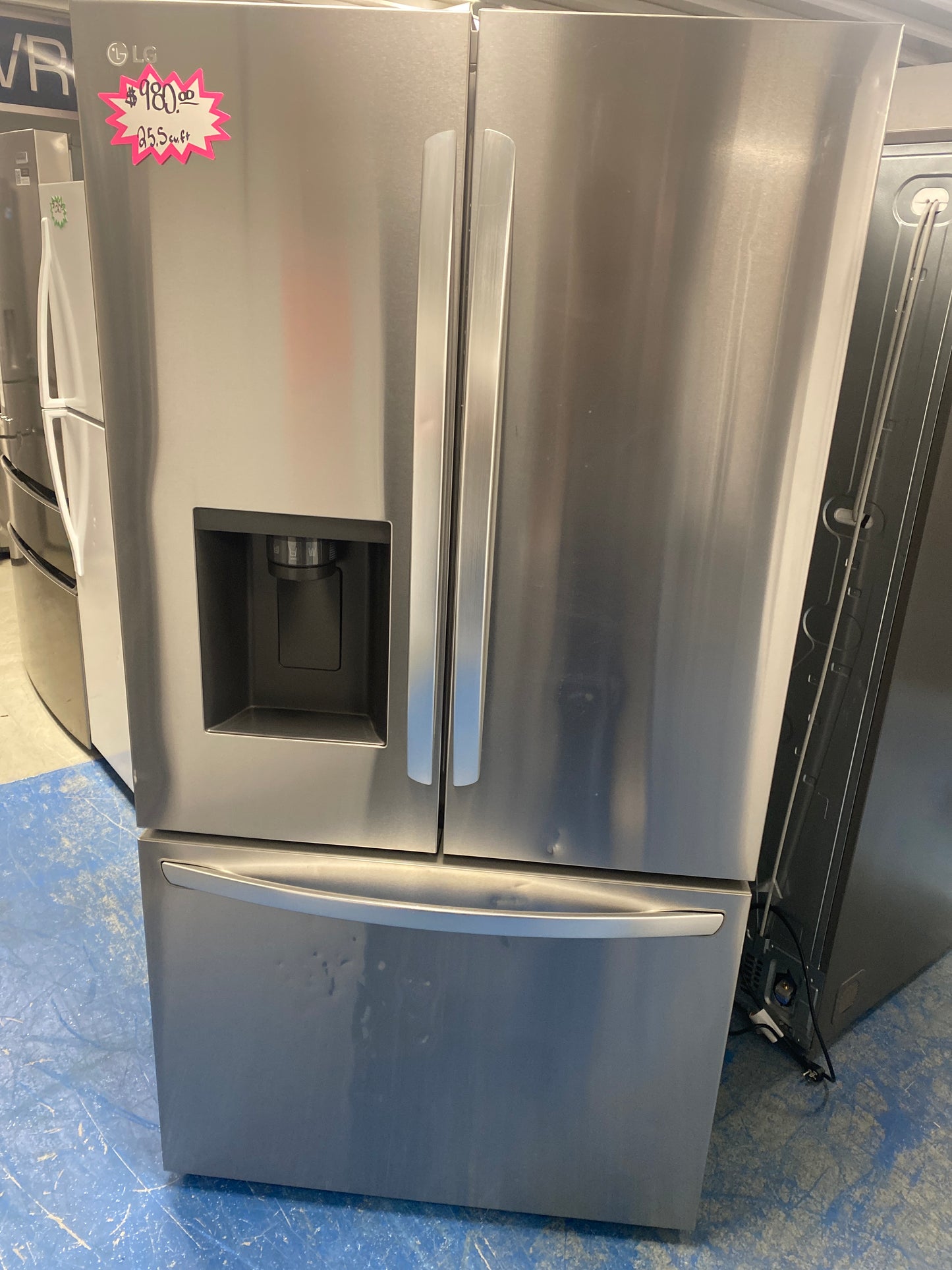 LG 36” wide French-Door Stainless Steel Refrigerator
