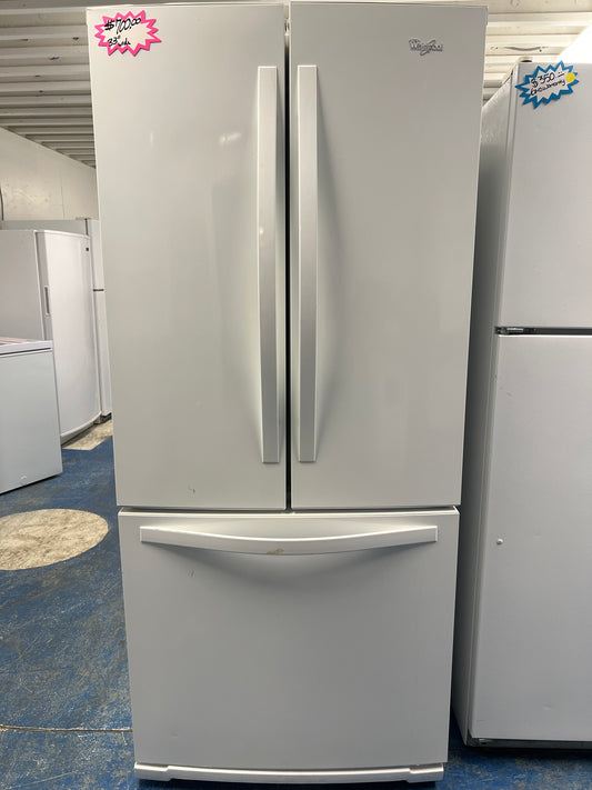 Whirlpool French Door Refrigerator 33”
