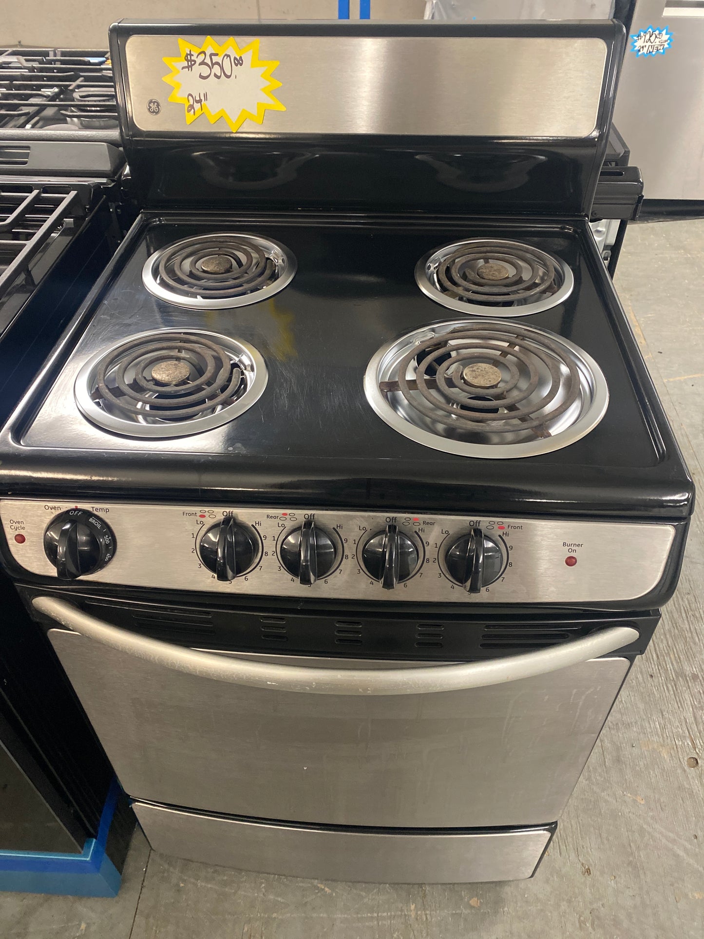 GE 24” Coil Top Electric Range