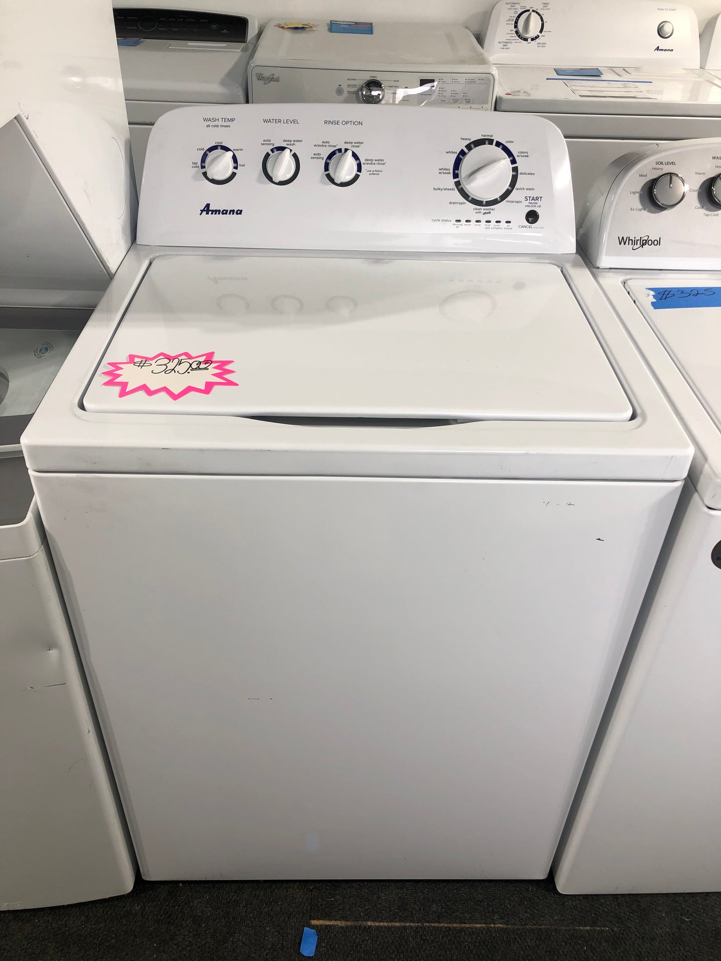 Amana top load washer