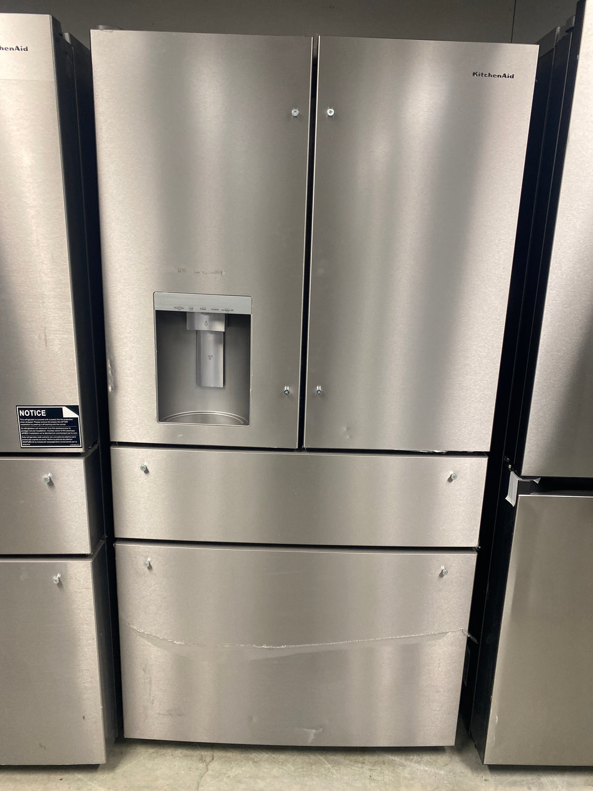Kitchenaid 36” Stainless Steel 4-Door 29 cu. ft. Refrigerator