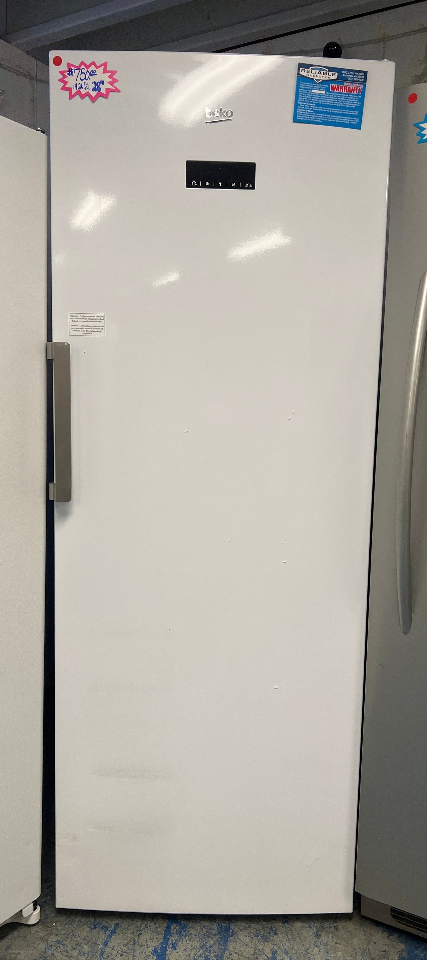 Beko Up Right Freezer 14.26 cu. ft. 28”