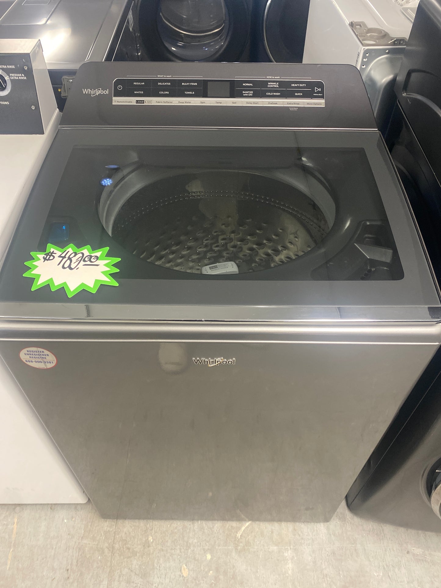 Whirlpool Top-Load High-efficiency Washer w/ Removable Agitator