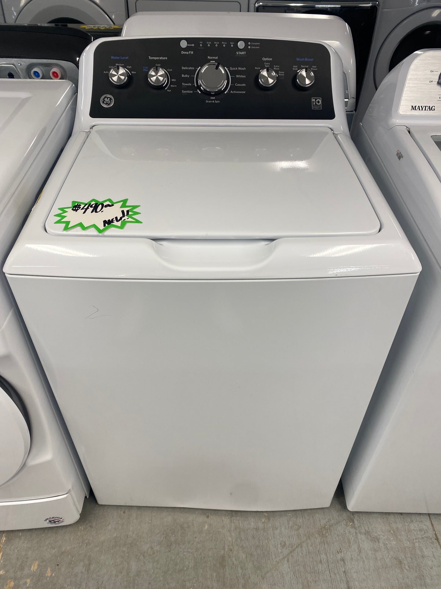 New!!! GE 5.0 cu. ft. Top Load High Efficiency Washer