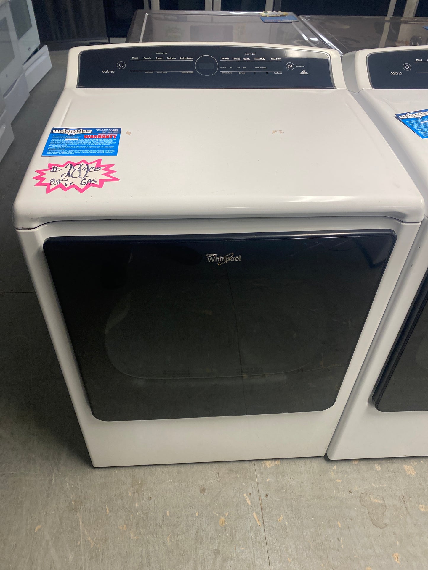 Whirlpool Cabrio 8.8 cu. ft. Natural Gas Dryer