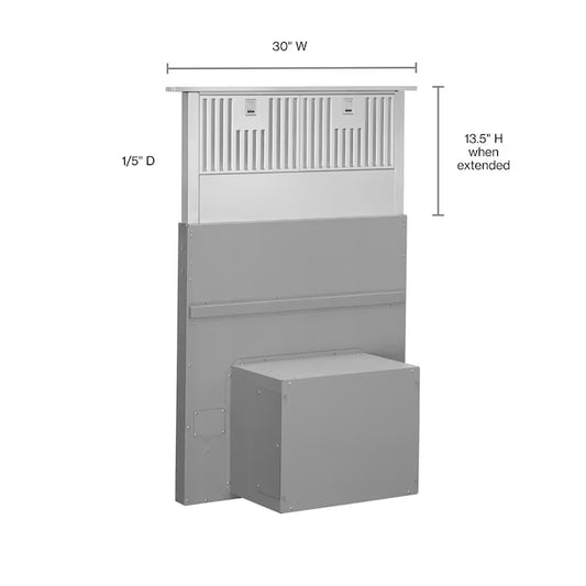 Kitchenaid 30" Retractable (pop up) Downdraft Vent System