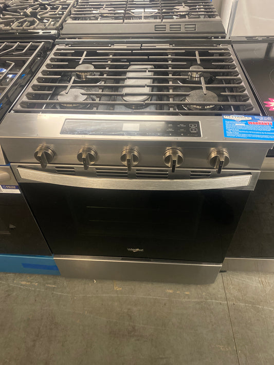 Whirlpool 30” Smart 5-Burner Natural Gas Range