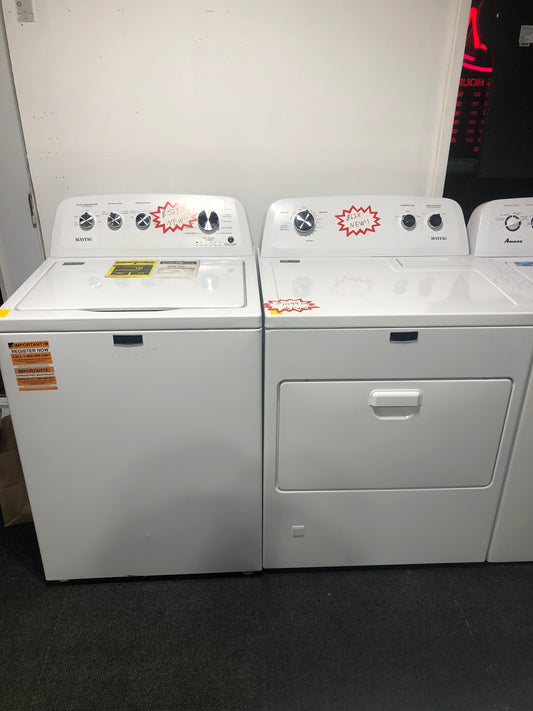 NEW!! Maytag Top Load 3.8 Cu. Ft. Washer/Maytag 7.0 Cu. Ft. Gas Dryer