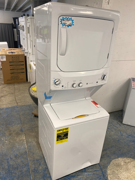 New!!! GE 27” Washer & Electric Dryer Stacked Laundry Center