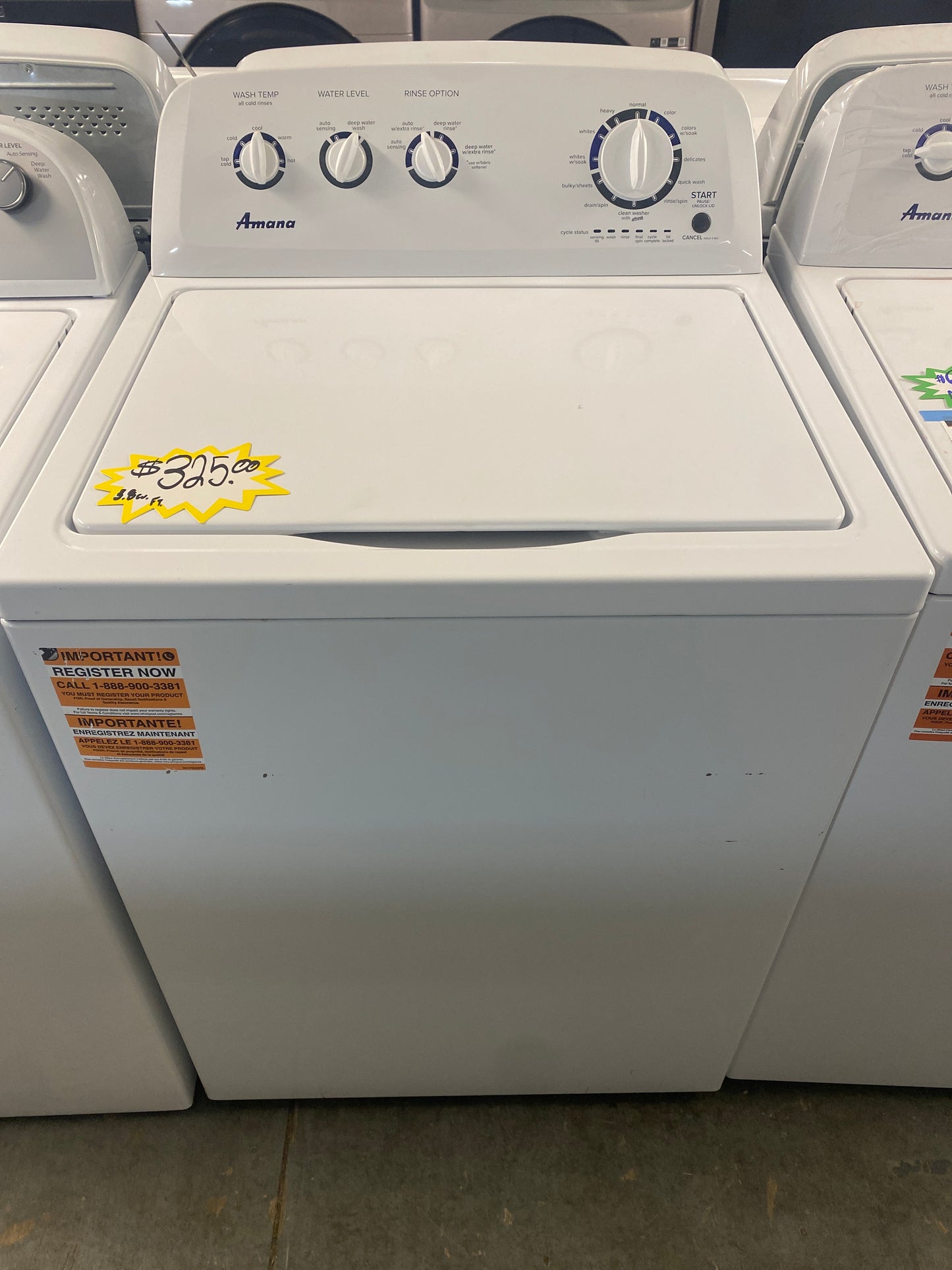 Amana Top Load Washer
