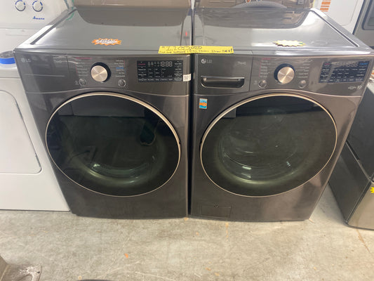 LG Frontload Washer & 7.5 cu. ft. Capacity Electric Dryer Set