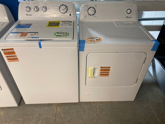 New!!! Amana Top Load Washer & 6.5 cu. ft. Natural Gas Dryer Set