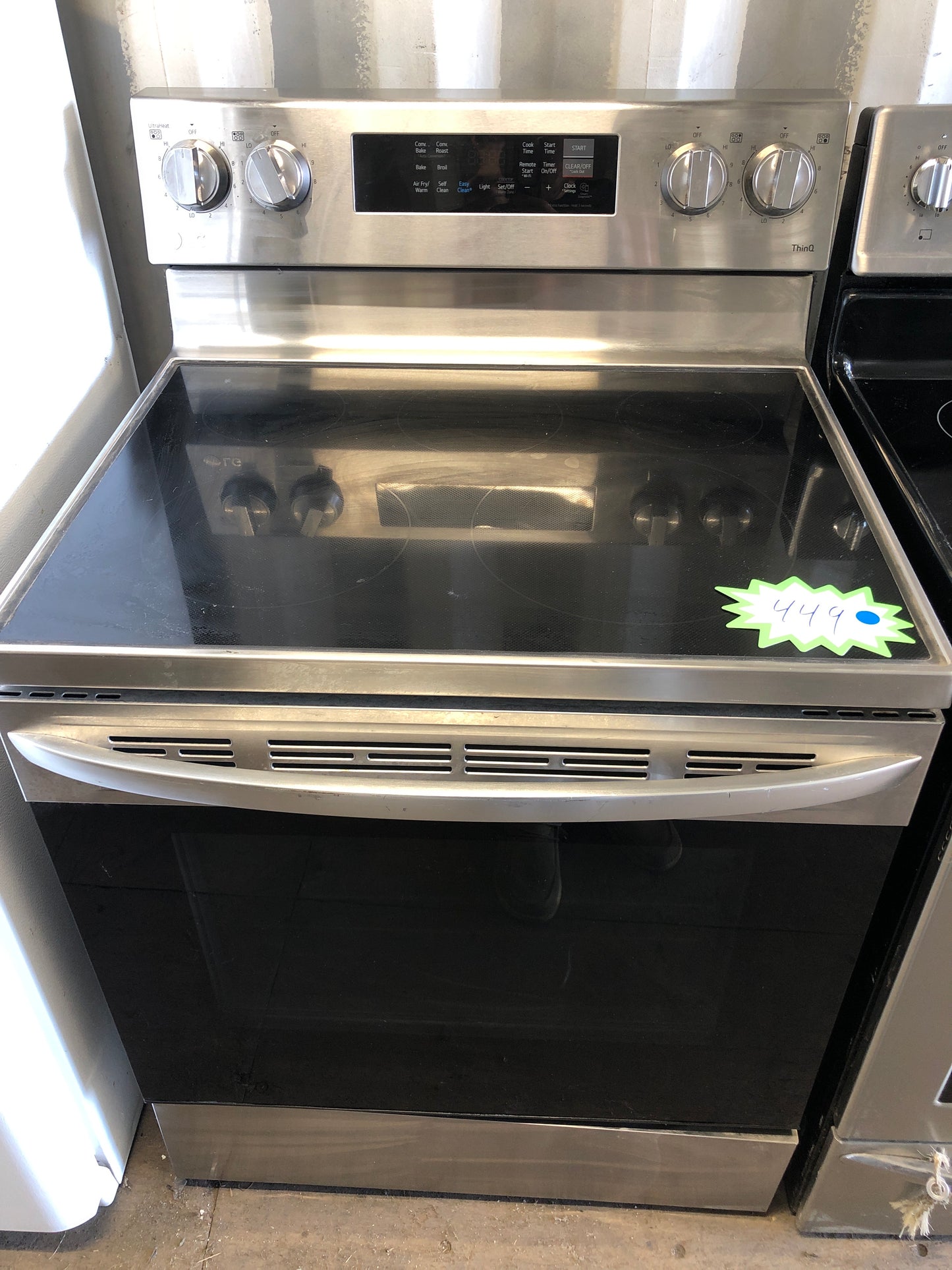 LG 5 Burner Glass Top Electric Range