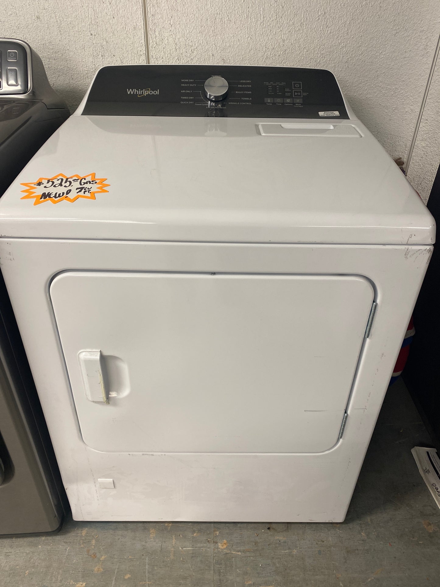 New Whirlpool 7.0 cu. ft. Natural Gas Dryer
