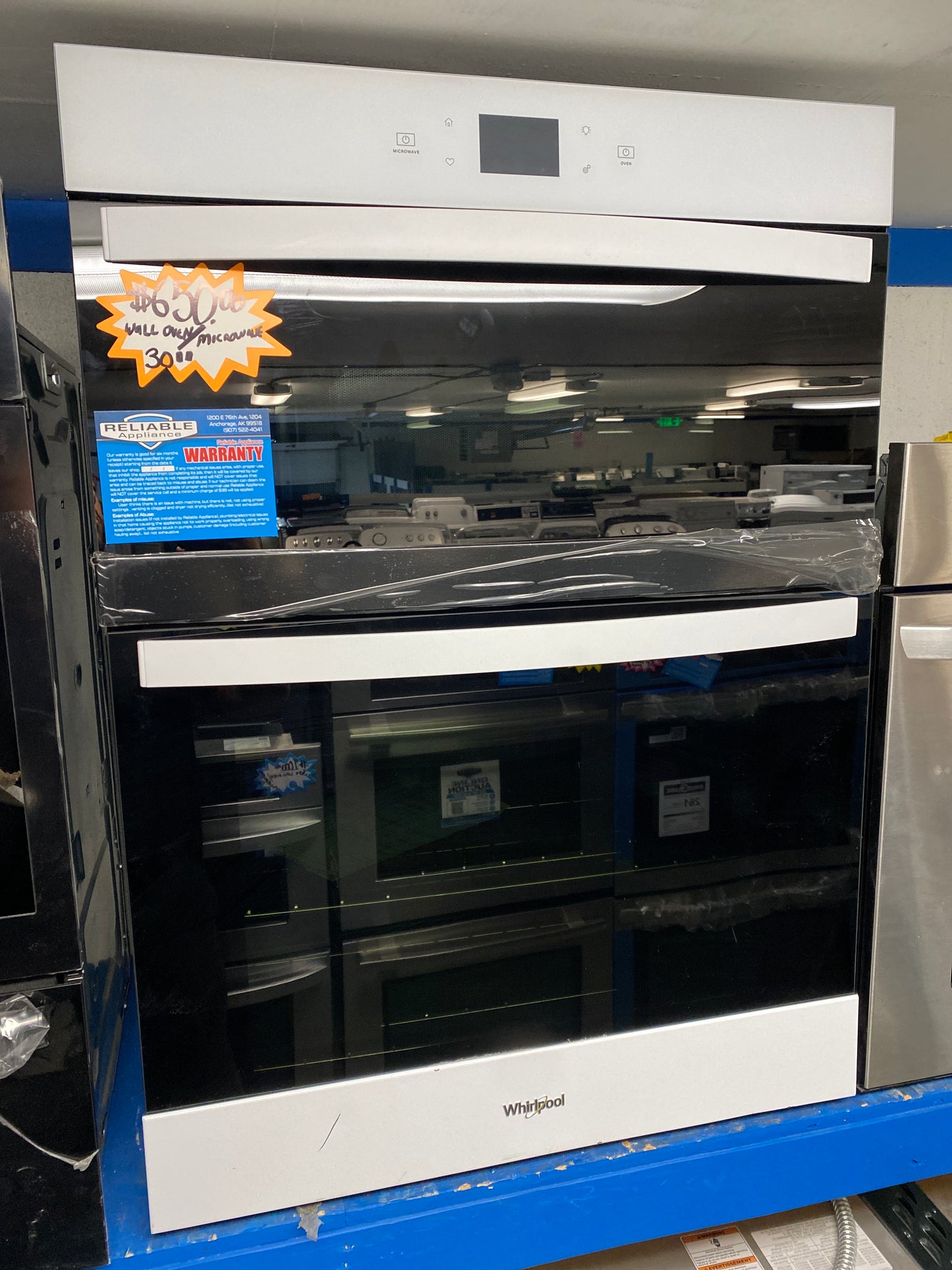 Whirlpool 30” microwave Convection Wall Oven