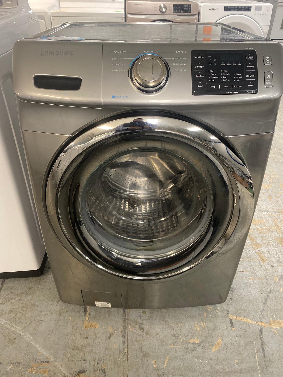 Samsung Silver Front-Loading Washer