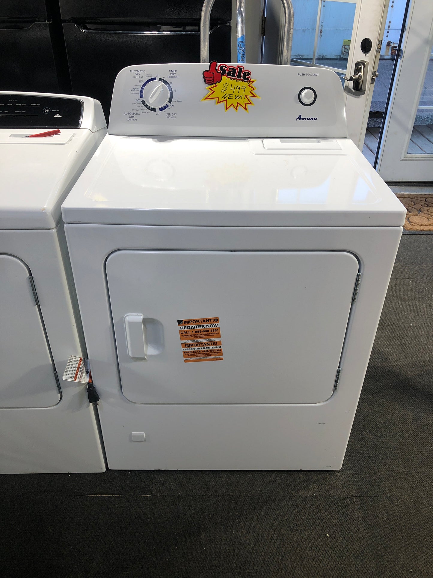 NEW!! Amana Gas Dryer