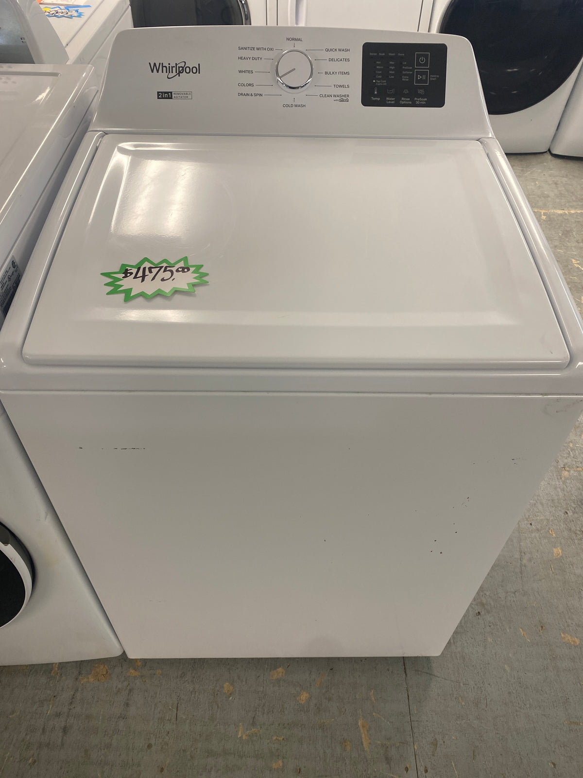 Whirlpool Top Load High Efficiency Washer w/ Removable Aggitator